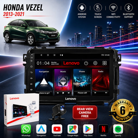 Honda Vezel 2013-2021 Android Touch Screen Multimedia Android Player GPS - Wi-Fi - Navigation - Mirror Link(6 Month Warranty) Free Rear View Camera