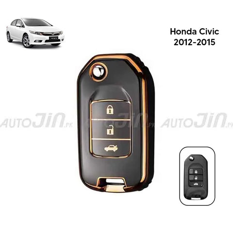 Honda Civic Golden TPU Key Cover