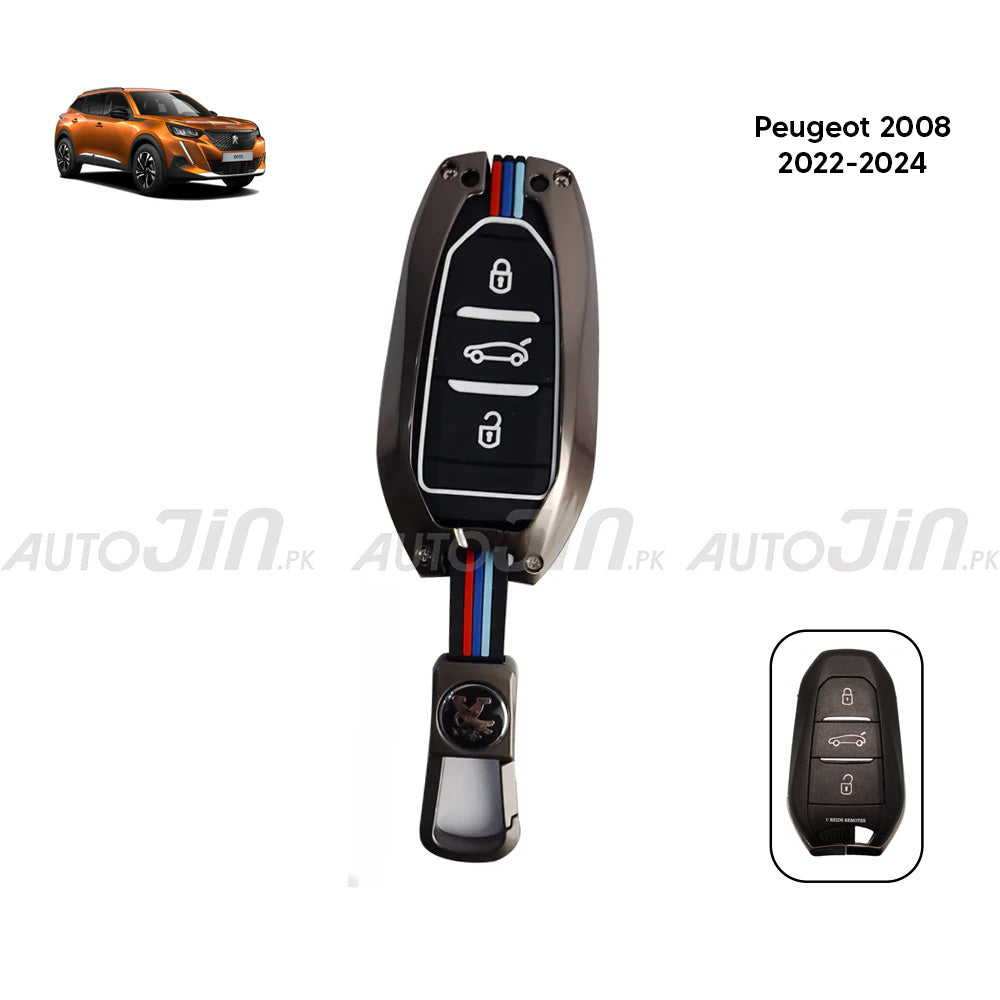 Peugeot 2008 2022-2024 Key Cover With Metal Shell