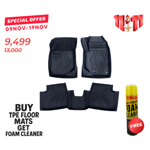 Peugeot 2008 TPE Floor Mats Premium