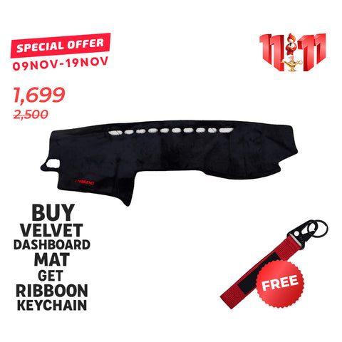 Toyota Land Cruiser Prado 2003-2009 Velvet Dashboard Mat