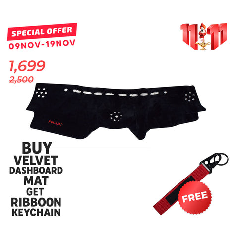 Toyota Land Cruiser Prado 2009-15 Velvet Dashboard Mat