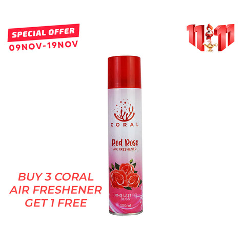 Coral Air Freshener Redrose - 300ML - Car, Room & Office