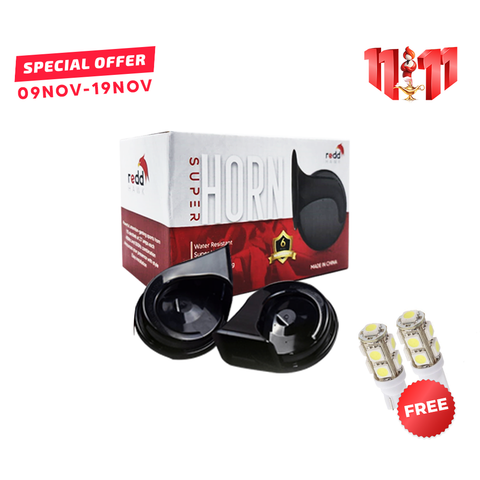 Reddhawk Premium Super Horn - Loud Horn - 500HZ - 12v