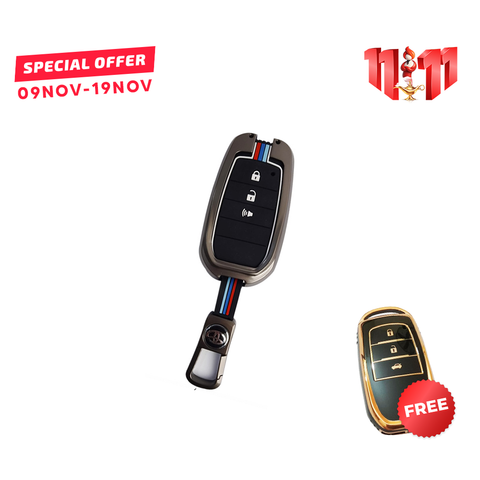 Toyota Hilux Revo 2016-22 Key Cover With Metal Shell
