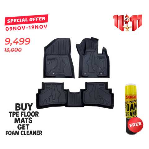 Kia Sportage 2019-2024 TPE Floor Mats Premium