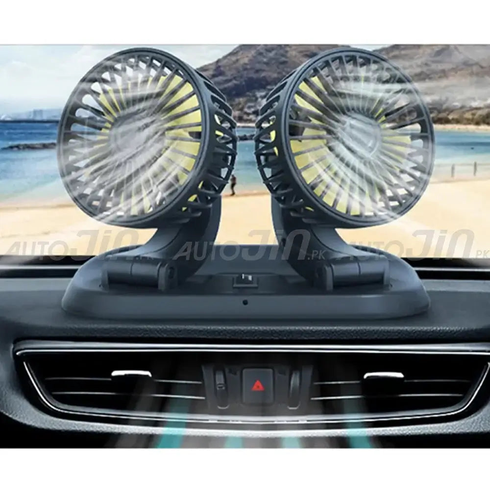Sogo Long Neck Double Headed Fan