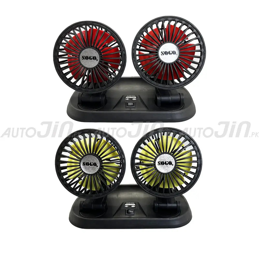 Sogo Long Neck Double Headed Fan - 360 RotationSogo Long Neck Double Headed Fan - 360 Rotation