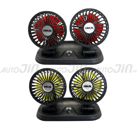 Sogo Long Neck Double Headed Fan - 360 RotationSogo Long Neck Double Headed Fan - 360 Rotation
