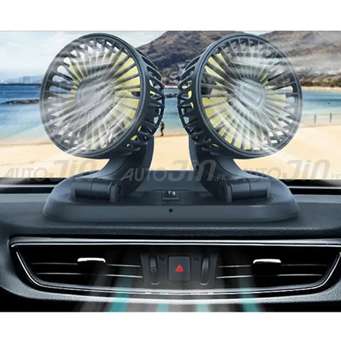 Sogo Long Neck Double Headed Fan
