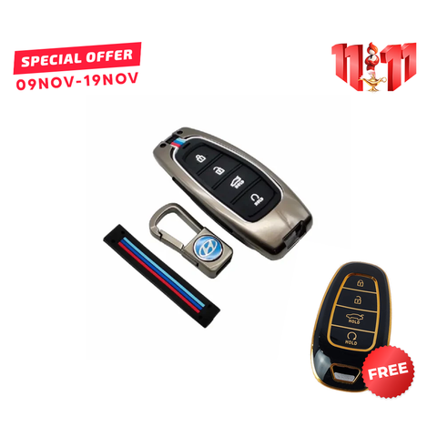 Hyundai Sonata Key Cover With Metal Shell