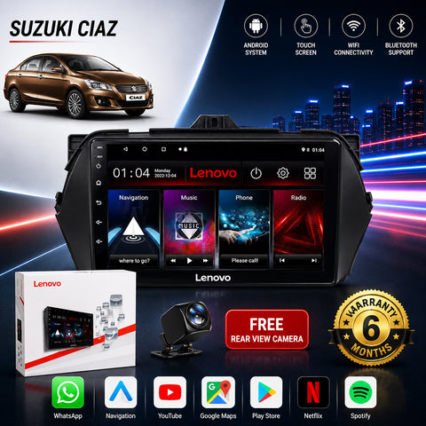 Suzuki Ciaz Android Touch Screen Multimedia Android Player GPS - Wi-Fi - Navigation - Mirror Link(6 Month Warranty) Free Rear View Camera