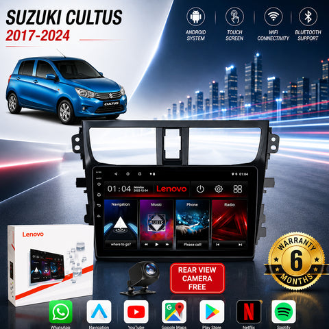 Suzuki Cultus 2017-2024 Android Touch Screen Multimedia Android Player GPS - Wi-Fi - Navigation - Mirror Link(6 Month Warranty) Free Rear View Camera