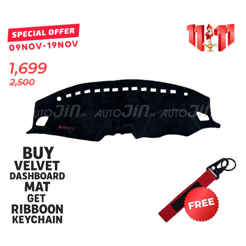 Suzuki Swift 2022-24 Velvet Dashboard Mat