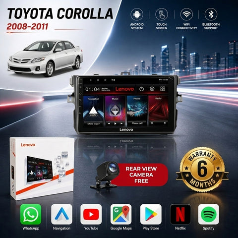Toyota Corolla 2008-2011 Android Touch Screen Multimedia Android Player GPS - Wi-Fi - Navigation - Mirror Link(6 Month Warranty) Free Rear View Camera