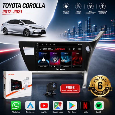 Toyota Corolla 2017-21 Android Touch Screen Multimedia Android Player GPS - Wi-Fi - Navigation - Mirror Link(6 Month Warranty) Free Rear View Camera