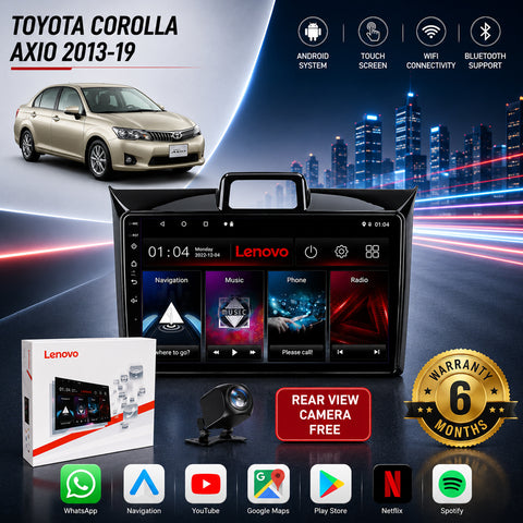 Toyota Corolla Axio 2013-19 Android Touch Screen Multimedia Android Player GPS - Wi-Fi - Navigation - Mirror Link(6 Month Warranty) Free Rear View Camera