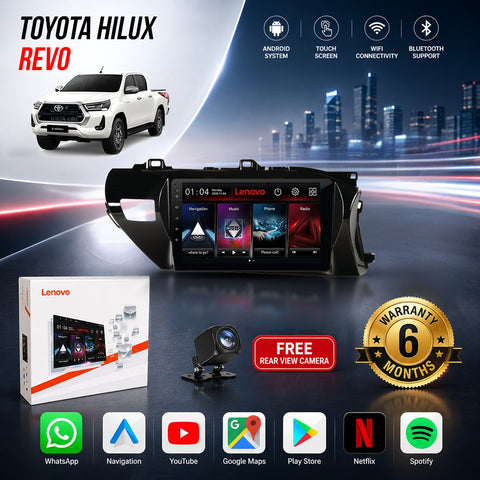 Toyota Hilux Revo Android Touch Screen Multimedia Android Player GPS - Wi-Fi - Navigation - Mirror Link(6 Month Warranty) Free Rear View Camera