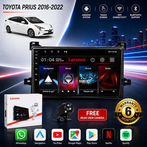 Toyota Prius 2016-2022 Android Touch Screen Multimedia Android Player GPS - Wi-Fi - Navigation - Mirror Link(6 Month Warranty) Free Rear View Camera