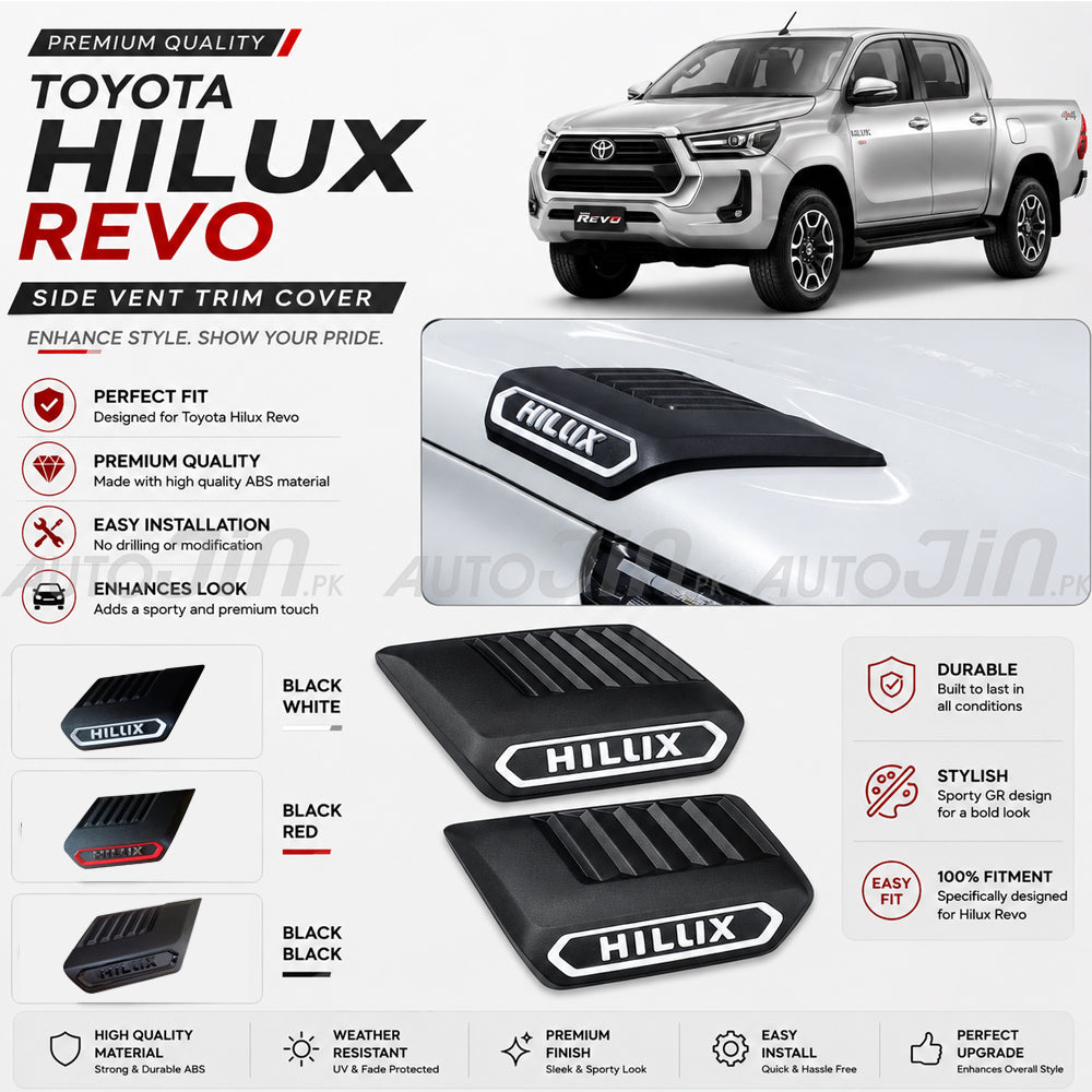 Toyota Hilux Revo 2016-2025 Bonnet Side Vent