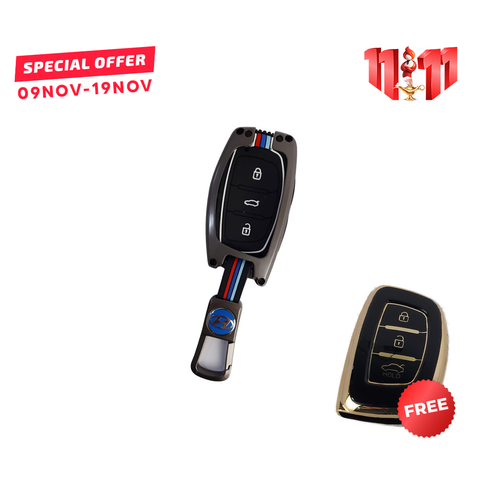 Hyundai Tucson 2020-22 Key Cover With Metal Shell