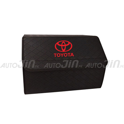 Car Trunk Storage Organizer Box 7D - Toyota Red Logo - Small