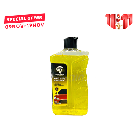 Gladiator Wash Wax and Shampoo 450ml - GT30