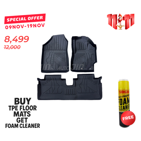 Toyota Yaris 2020-23 TPE Floor Mats Premium