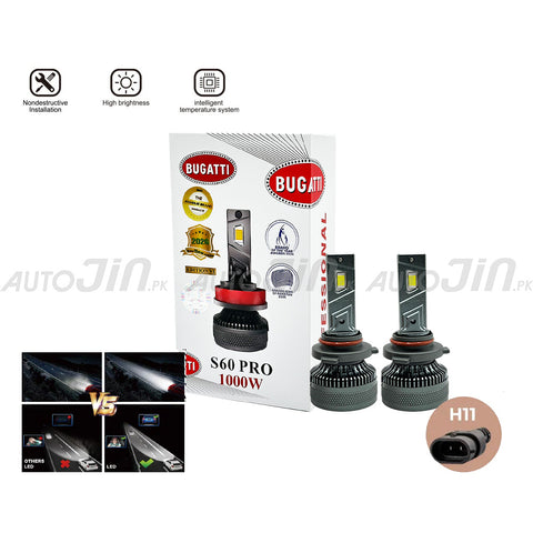 SOGO Bugatti S60 PRO Car Led Headlight 1000W 10000LM 6500K