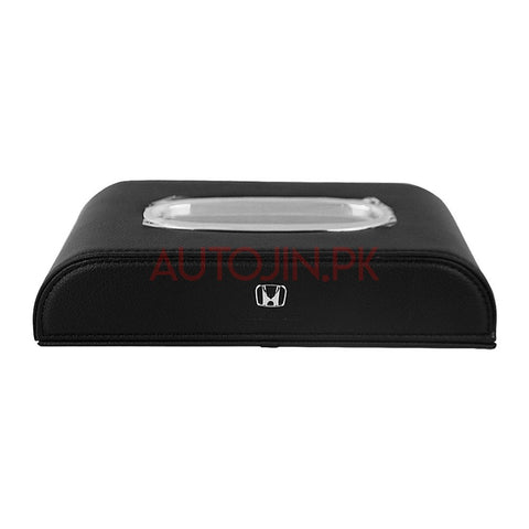 High Quality Tissue Box for Car - Honda Logo - Pu Leather - Black