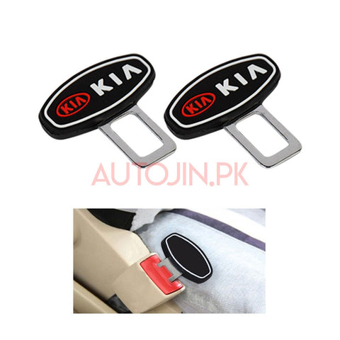 KIA Logo Rubber Seat Safety Belt Alarm Canceler Stopper