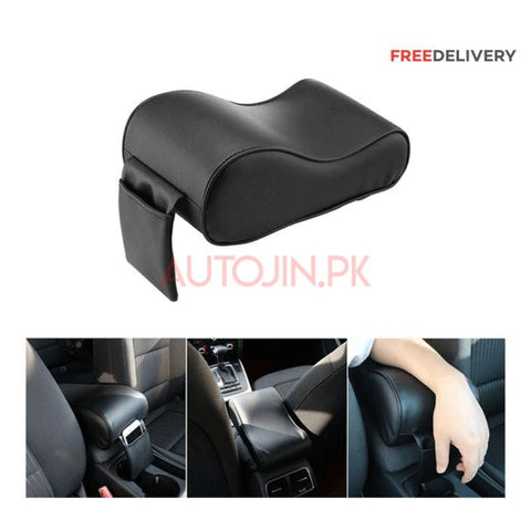 Memory Foam Center Console Box Armrest Pad Cushion - Universal For All Cars - Black