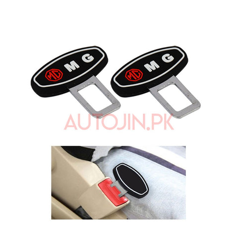 MG Logo Rubber Seat Safety Belt Alarm Canceler Stopper