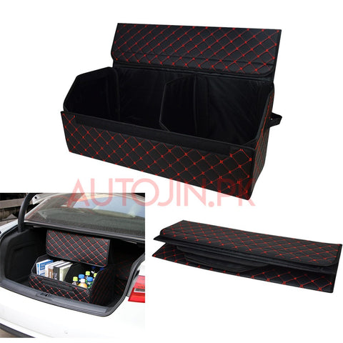 Car Trunk PU Leather Foldable Storage Box